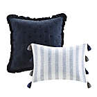 Alternate image 9 for Madison Park Mavis 8-Piece Reversible Queen Comforter Set in Dark Blue