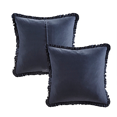 Madison Park Mavis 8-Piece Reversible Queen Comforter Set in Dark Blue. View a larger version of this product image.