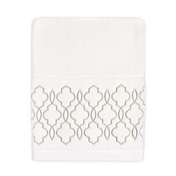 Colordrift Brianna Fret Bath Towel in Ivory