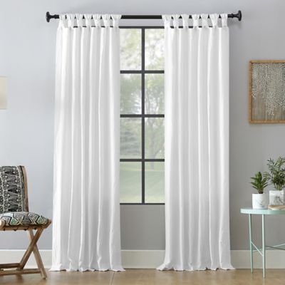 Archaeo&reg; Washed Cotton Twist Tab 108-Inch Window Curtain in White (Single)
