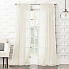 Alternate image 0 for No. 918&reg; Lourdes Crushed Texture Semi-Sheer 84-Inch Curtain Panel in Cream (Single)