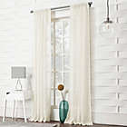 Alternate image 4 for No. 918&reg; Lourdes Crushed Texture Semi-Sheer 84-Inch Curtain Panel in Cream (Single)