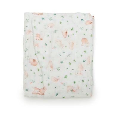 Loulou Lollipop&trade; Bunny Meadow Crib Sheet. View a larger version of this product image.