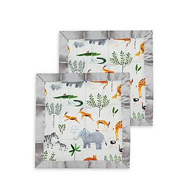 Loulou LOLLIPOP Safari Jungle Security Blankets (Set of 2). View a larger version of this product image.