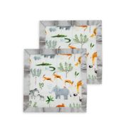Loulou LOLLIPOP Safari Jungle Security Blankets (Set of 2)