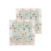 Loulou LOLLIPOP Wild Rose Security Blankets (Set of 2)