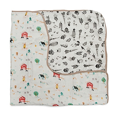 Loulou LOLLIPOP Animal Farm Muslin Baby Quilt. View a larger version of this product image.