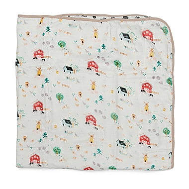 Loulou LOLLIPOP Animal Farm Muslin Baby Quilt. View a larger version of this product image.