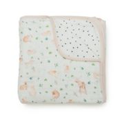 Loulou LOLLIPOP Bunny Meadow Muslin Baby Quilt