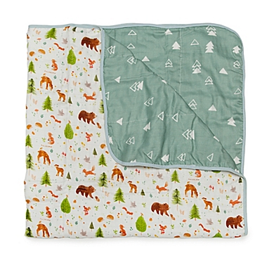 Loulou LOLLIPOP Forest Friends Muslin Baby Quilt. View a larger version of this product image.