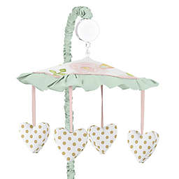 Sweet Jojo Designs® Butterfly Floral Musical Mobile in Pink/Mint