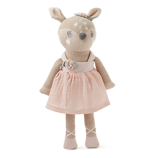 Alternate image 1 for Elegant Baby® Fifi Fawn Baby Knit Toy in Blush