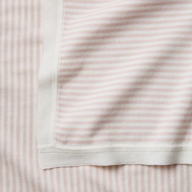 Elegant Baby Stroller Blanket in Pink. View a larger version of this product image.