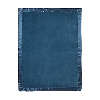 Elegant Baby Fleece Stroller Blanket in Teal. View a larger version of this product image.