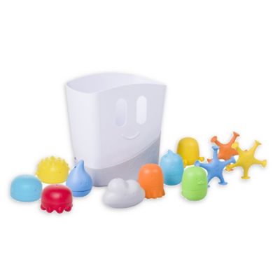 Ubbi&reg; 12-Piece Bath Toy Gift Set in White