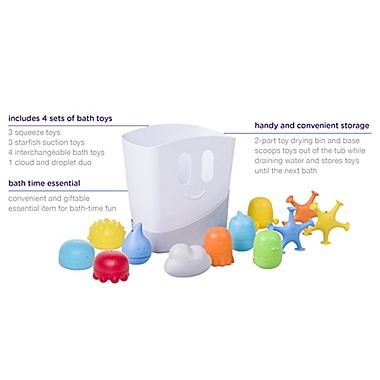 Ubbi&reg; 12-Piece Bath Toy Gift Set in White. View a larger version of this product image.