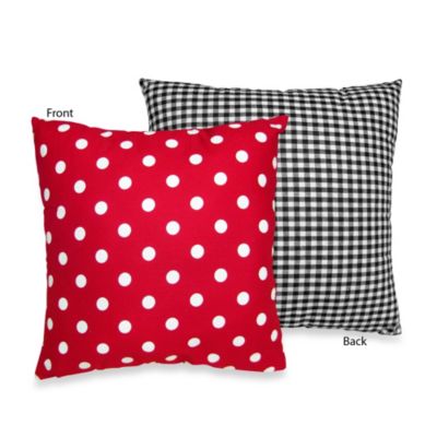 Sweet Jojo Designs Polka Dot Ladybug Throw Pillow