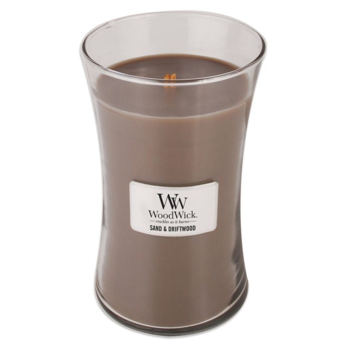 WoodWick® Sand & Driftwood 22 oz. Jar Candle Bed Bath & Beyond