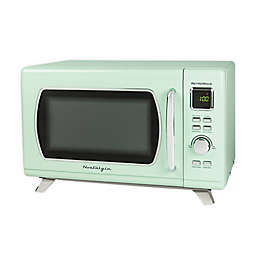 Nostalgia™ Electrics Mid-Century Retro Microwave Oven in Seafoam Green
