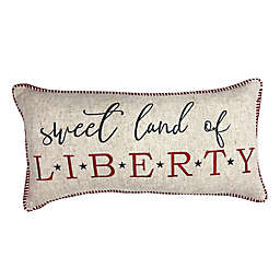 Levtex Home Meridian Hill Land Of The Free Oblong Throw Pillow in Natural