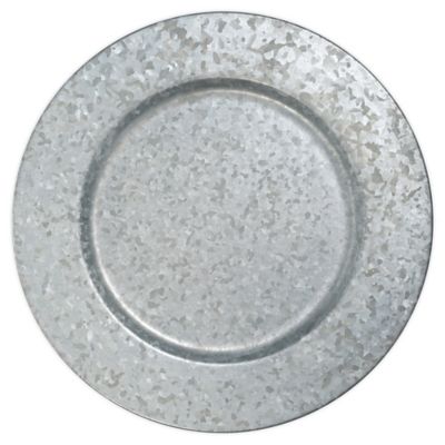 Bee &amp; Willow&trade; Galvanized Metal Charger Plate in Silver
