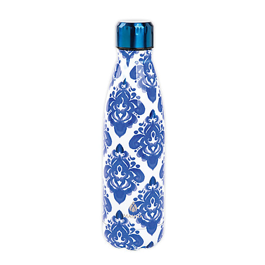 Alternate image 1 for Manna™ Vogue® 17 oz. Double Wall Stainless Steel Bottle in Mosaic Blue