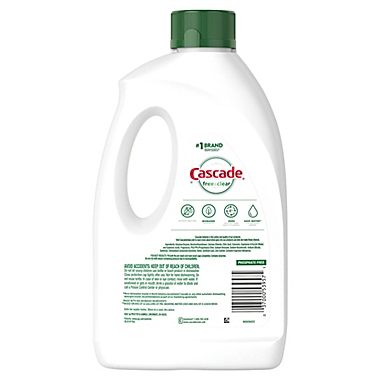 Cascade&reg; Free &amp; Clear Gel Lemon Essence Dishwasher Detergent. View a larger version of this product image.