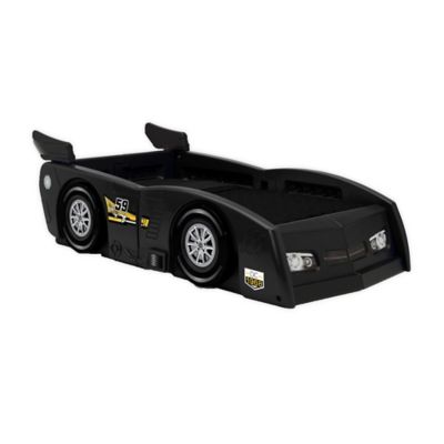 Delta Children&reg; Grand Prix Race Car Toddler-to-Twin Bed in Black