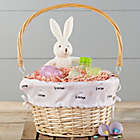 Alternate image 1 for Bunny Treats Personalized Easter Basket With Drop-Down Handle