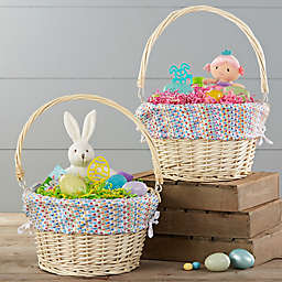 Vibrant Name Personalized Easter Basket With Drop-Down Handle
