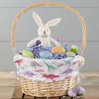 Alternate image 1 for Dinosaur Pattern Personalized Easter Basket With Drop-Down Handle