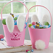 Plush Ears &amp; Tail Personalized Bunny Easter Basket Collection