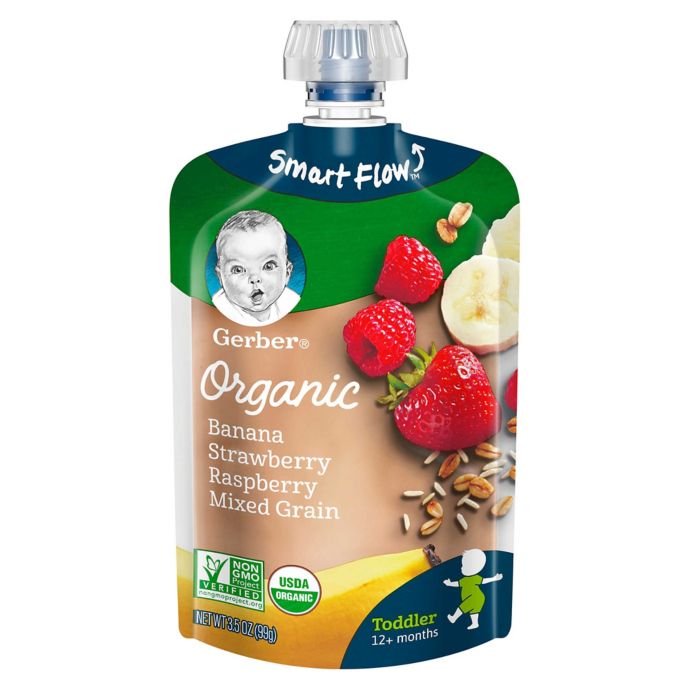 Gerber® Organic Toddler Food Fruit &amp; Grain 3.5 oz. Banana