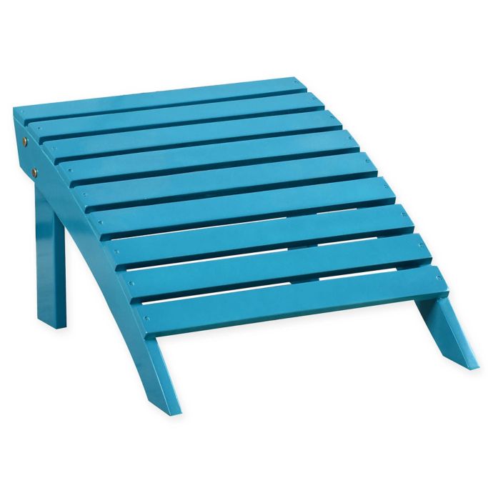 Acacia Wood Adirondack Ottoman | Bed Bath and Beyond Canada