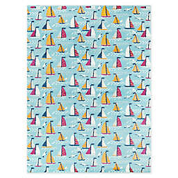 Tide 5'3 x 7' Woven Area Rug in Bright Colors