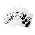 Alternate image 1 for Ubbi&reg; 16-Count Panda Diaper Pail Decals in Black/White