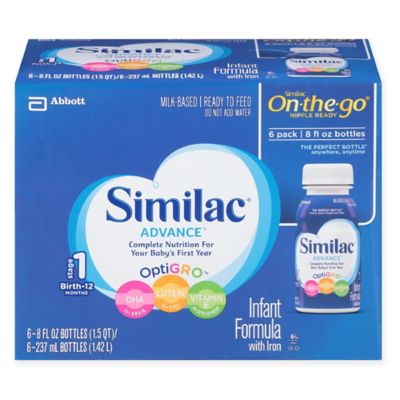 premade formula bottles