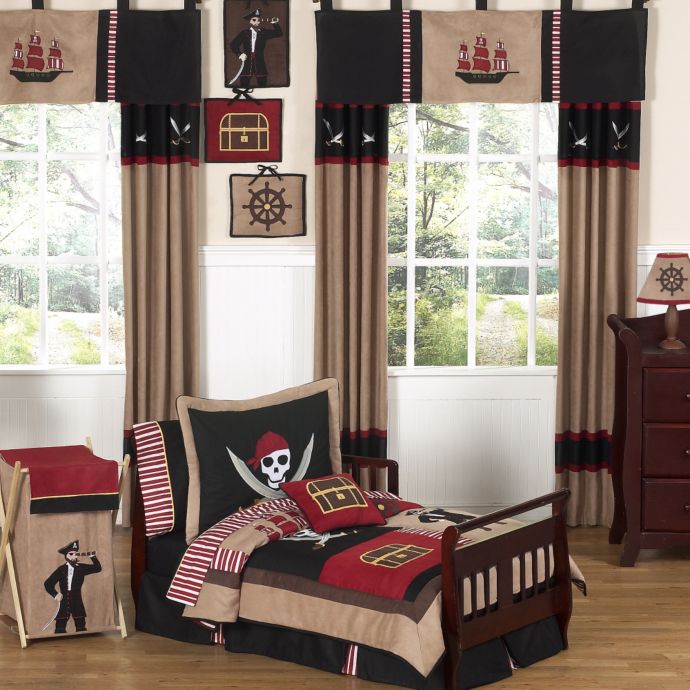 Sweet Jojo Designs Pirate Treasure Cove 5 Piece Toddler Bedding Set