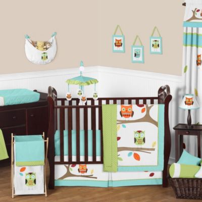 turquoise crib bedding