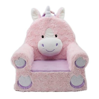 Sweet Seats&reg; Soft Foam Unicorn Chair in Pink