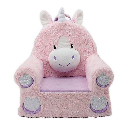 Alternate image 1 for Sweet Seats® Soft Foam Unicorn Chair in Pink