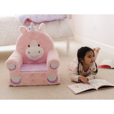 Sweet Seats&reg; Soft Foam Unicorn Chair in Pink. View a larger version of this product image.