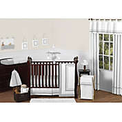 Sweet Jojo Designs Hotel Collection Crib Bedding in White/Grey