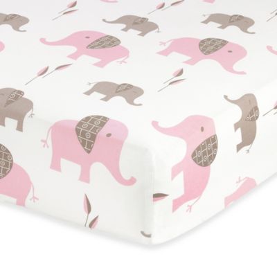 elephant fitted crib sheet