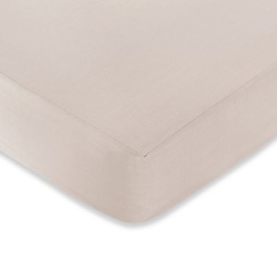 Sweet Jojo Designs Little Lamb Fitted Crib Sheet in Taupe | buybuy BABY