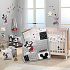 Alternate image 4 for Lambs &amp; Ivy&reg; Magical Mickey Mouse Cotton Fitted Crib Sheet in White/Grey