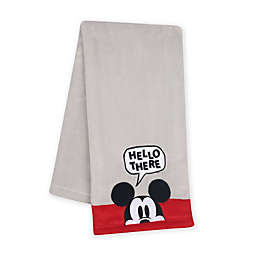 Lambs & Ivy® Magical Mickey Mouse Baby Blanket in Grey/Red