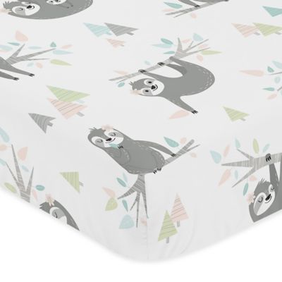 sloth crib sheets