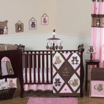 teddy bear crib set