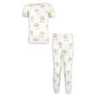 Alternate image 0 for Touched by Nature Size 3T 2-Piece Tree Organic Cotton SHort-Sleeve Pajama Set in Green